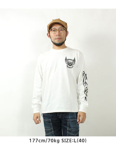 VANSON NVLT-2507 Flying Star Embroidered Jersey Long Sleeve T-Shirt