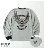 Load image into Gallery viewer, VANSON NVLT-2507 Flying Star Embroidered Jersey Long Sleeve T-Shirt
