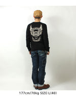 Load image into Gallery viewer, VANSON NVLT-2507 Flying Star Embroidered Jersey Long Sleeve T-Shirt
