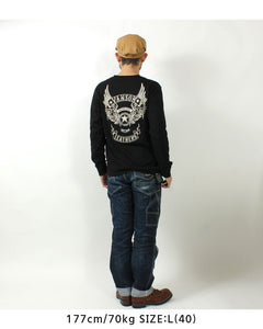 VANSON NVLT-2507 Flying Star Embroidered Jersey Long Sleeve T-Shirt