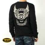 Load image into Gallery viewer, VANSON NVLT-2507 Flying Star Embroidered Jersey Long Sleeve T-Shirt
