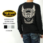 Load image into Gallery viewer, VANSON NVLT-2507 Flying Star Embroidered Jersey Long Sleeve T-Shirt
