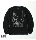 Load image into Gallery viewer, VANSON  NVLT-2514 Skull Head Embroidered Jersey Long Sleeve T-Shirt
