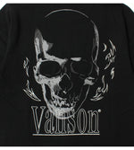 Load image into Gallery viewer, VANSON  NVLT-2514 Skull Head Embroidered Jersey Long Sleeve T-Shirt
