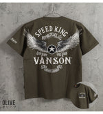 Load image into Gallery viewer, Vanson Lot,NVST-001 Flying Star &amp; Logo Standard Short-Sleeve T-Shirt

