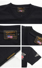 Load image into Gallery viewer, Vanson Lot,NVST-004 One Star &amp; Logo Standard Short-Sleeve T-Shirt
