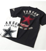 Load image into Gallery viewer, Vanson Lot,NVST-004 One Star &amp; Logo Standard Short-Sleeve T-Shirt

