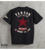 Load image into Gallery viewer, Vanson Lot,NVST-004 One Star &amp; Logo Standard Short-Sleeve T-Shirt
