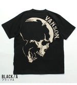 Load image into Gallery viewer, VANSON NVST-2506 Big skull embroidered short sleeve T-shirt
