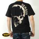 Load image into Gallery viewer, VANSON NVST-2506 Big skull embroidered short sleeve T-shirt
