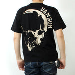 Load image into Gallery viewer, VANSON NVST-2506 Big skull embroidered short sleeve T-shirt
