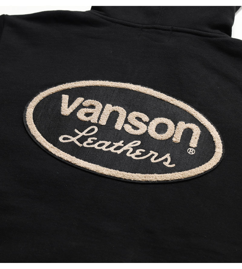 VANSON  NVSZ-2522 Premium Line Embroidered Patch Full Zip Hoodie