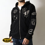 画像をギャラリービューアに読み込む, VANSON  NVSZ-2522 Premium Line Embroidered Patch Full Zip Hoodie
