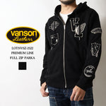 画像をギャラリービューアに読み込む, VANSON  NVSZ-2522 Premium Line Embroidered Patch Full Zip Hoodie
