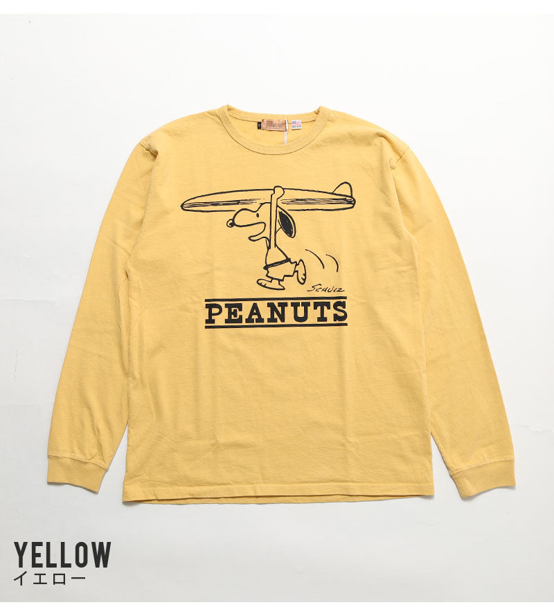 PEANUTS PELT-2401 Vintage Peanuts Surf Snoopy Long T-Shirt