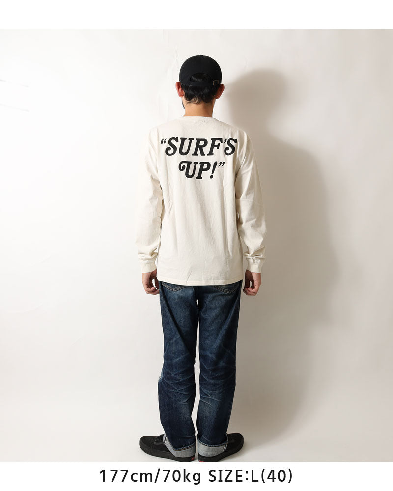 PEANUTS PELT-2401 Vintage Peanuts Surf Snoopy Long T-Shirt