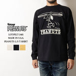 画像をギャラリービューアに読み込む, PEANUTS PELT-2401 Vintage Peanuts Surf Snoopy Long T-Shirt
