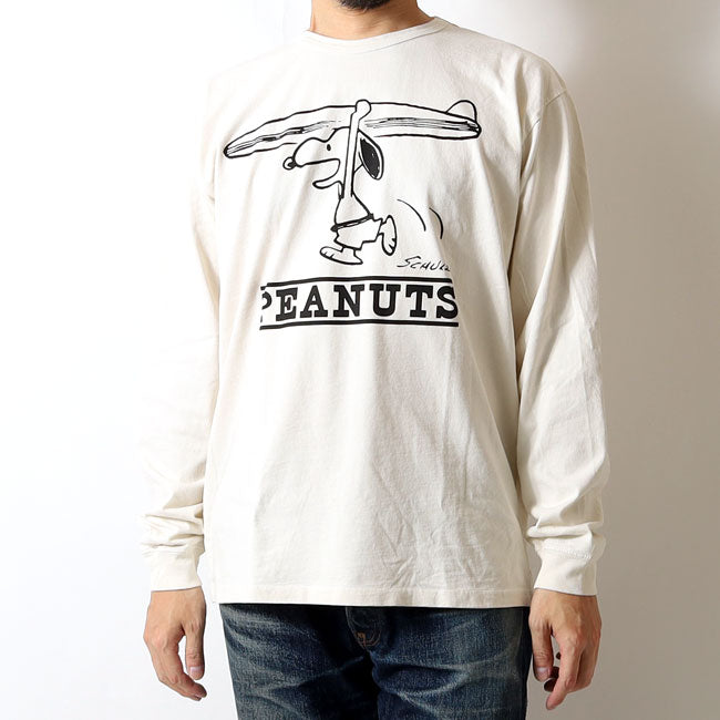 PEANUTS PELT-2401 Vintage Peanuts Surf Snoopy Long T-Shirt