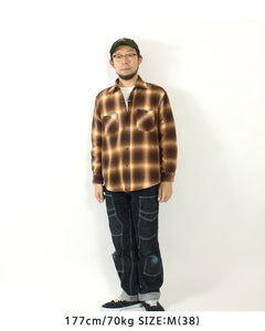 Sugar Cane SC29203 OMBRE PLAID HEAVY FLANNEL L/S WORK SHIRT