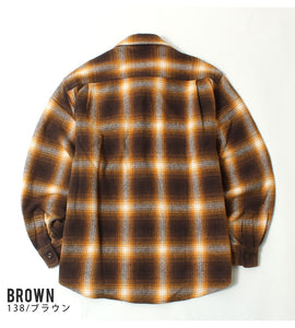 Sugar Cane SC29203 OMBRE PLAID HEAVY FLANNEL L/S WORK SHIRT