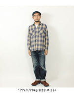 画像をギャラリービューアに読み込む, Sugar Cane SC29358 TWILL CHECK WORK SHIRT
