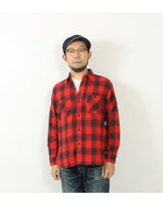 画像をギャラリービューアに読み込む, Sugar Cane SC29358 TWILL CHECK WORK SHIRT
