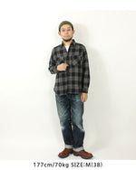 画像をギャラリービューアに読み込む, Sugar Cane SC29359 TWILL CHECK WORK SHIRT
