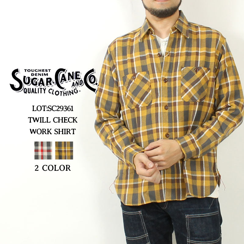 Sugar Cane SC29361 TWILL CHECK WORK SHIRT