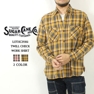 Sugar Cane SC29361 TWILL CHECK WORK SHIRT