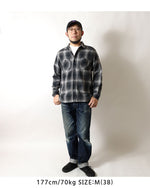 画像をギャラリービューアに読み込む, SUGAR CANE SC29561 TWILL CHECK WORK SHIRT
