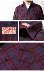 Load image into Gallery viewer, SUGAR CANE SC29563  TWILL CHECK WORK SHIRT
