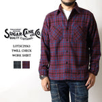 Load image into Gallery viewer, SUGAR CANE SC29563  TWILL CHECK WORK SHIRT
