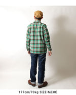 画像をギャラリービューアに読み込む, SUGAR CANE SC29564  TWILL CHECK WORK SHIRT
