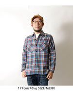 画像をギャラリービューアに読み込む, SUGAR CANE SC29564  TWILL CHECK WORK SHIRT
