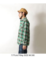 画像をギャラリービューアに読み込む, SUGAR CANE SC29564  TWILL CHECK WORK SHIRT
