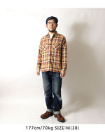 画像をギャラリービューアに読み込む, SUGAR CANE SC29565 TWILL CHECK WORK SHIRT
