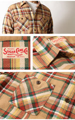 画像をギャラリービューアに読み込む, SUGAR CANE SC29565 TWILL CHECK WORK SHIRT
