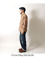 画像をギャラリービューアに読み込む, SUGAR CANE SC29565 TWILL CHECK WORK SHIRT
