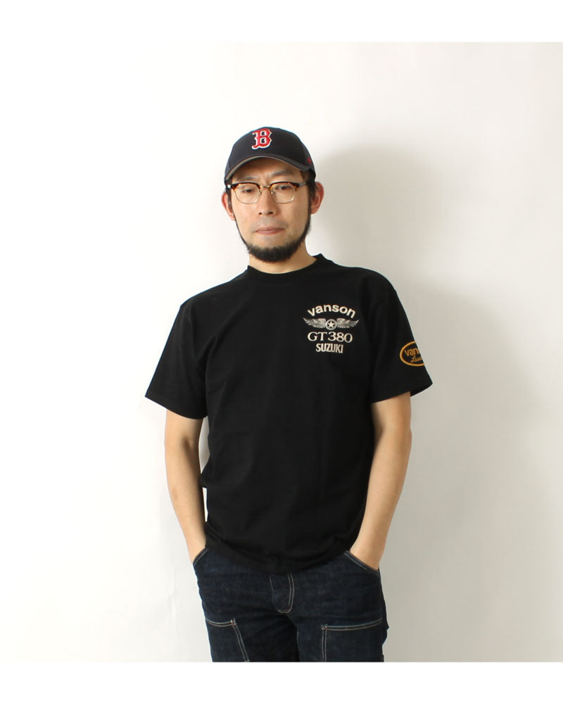 Vanson × SUZUKI SMV-2401 S/S T-Shirt GT380 Model