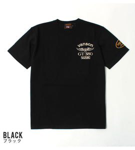 Vanson × SUZUKI SMV-2401 S/S T-Shirt GT380 Model