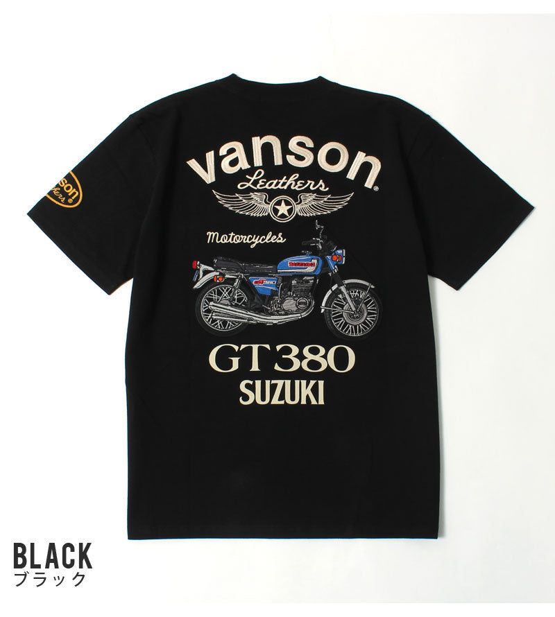 Vanson × SUZUKI SMV-2401 S/S T-Shirt GT380 Model