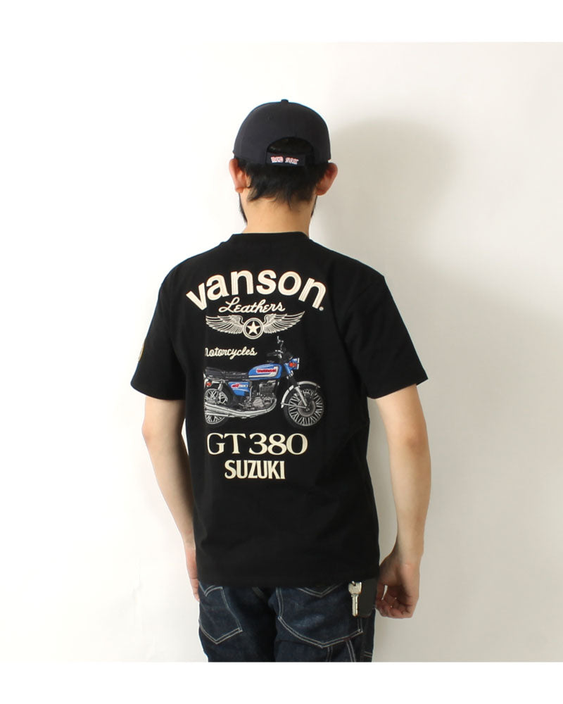 Vanson × SUZUKI SMV-2401 S/S T-Shirt GT380 Model