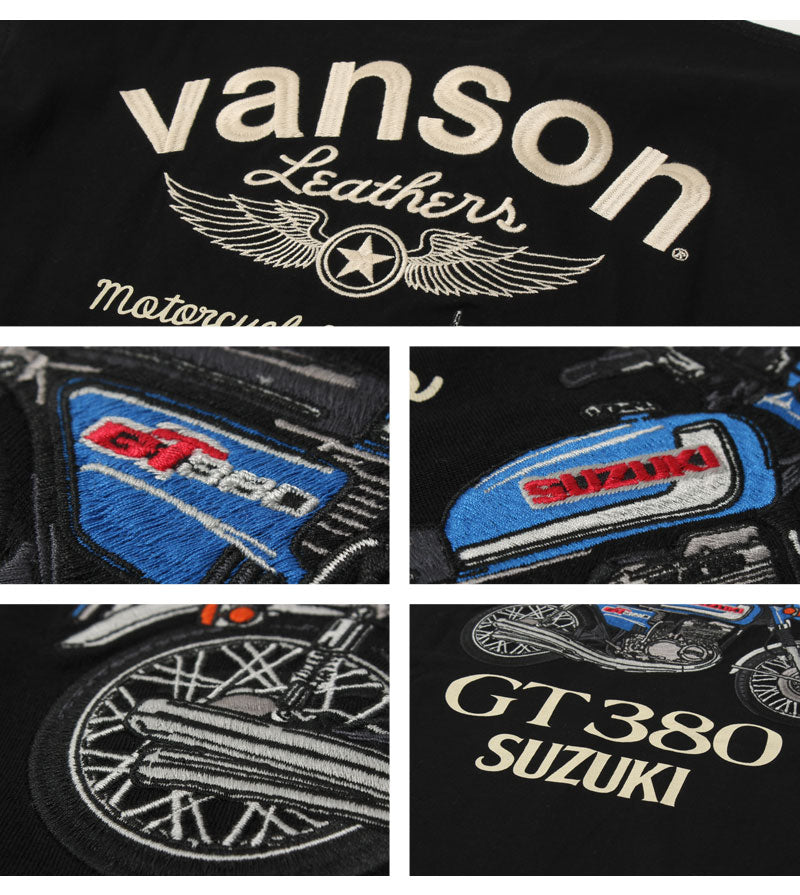 Vanson × SUZUKI SMV-2401 S/S T-Shirt GT380 Model