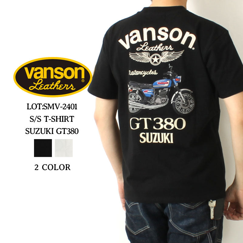 Vanson × SUZUKI SMV-2401 S/S T-Shirt GT380 Model