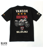 画像をギャラリービューアに読み込む, Vanson × SUZUKI SMV-2402 S/S T-Shirt GSX1100S Katana 刀 Model
