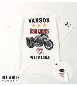 Vanson × SUZUKI SMV-2402 S/S T-Shirt GSX1100S Katana 刀 Model