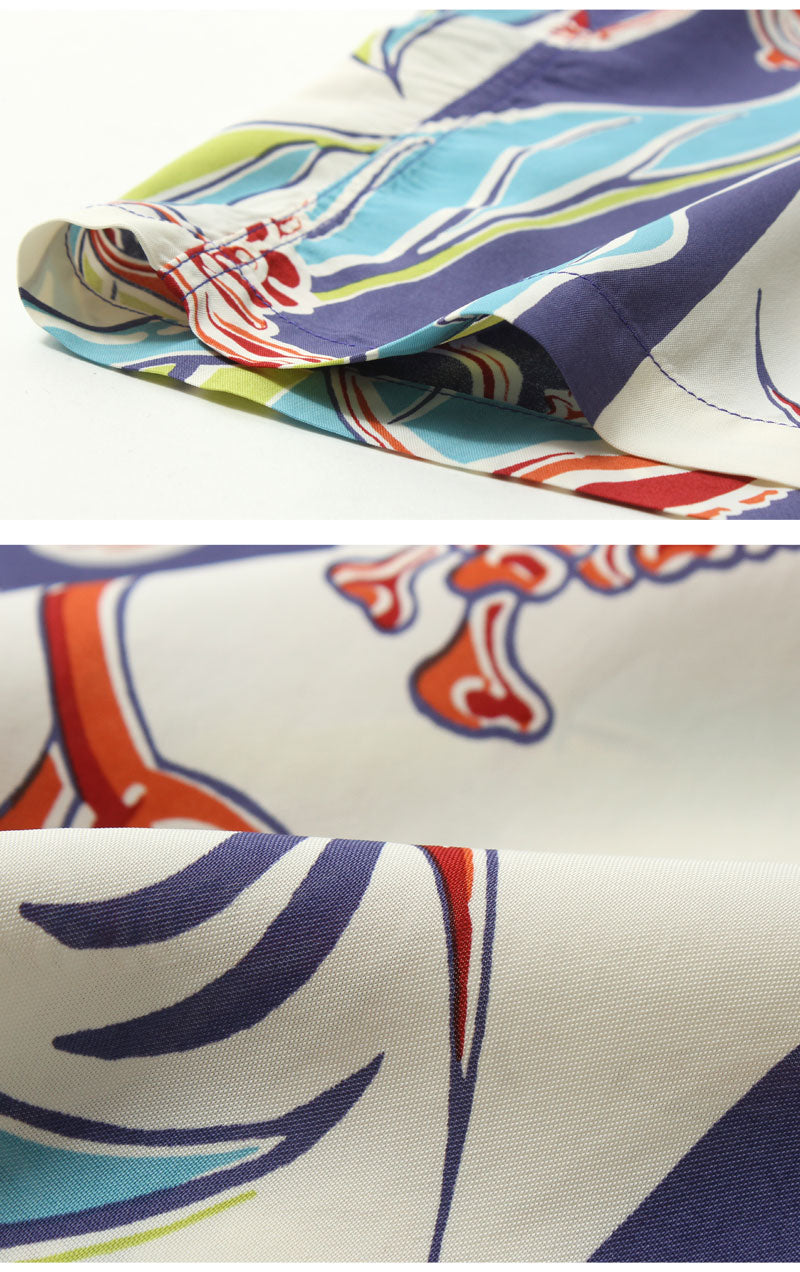 SUN SURF SS39020 RAYON HAWAIIAN SHIRT "TORCH GINGER"