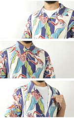 Load image into Gallery viewer, SUN SURF SS39020 RAYON HAWAIIAN SHIRT &quot;TORCH GINGER&quot;

