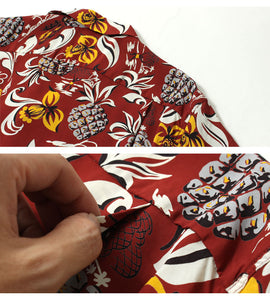 SUN SURF SS39022  RAYON HAWAIIAN SHIRT "ISLAND FEELING"