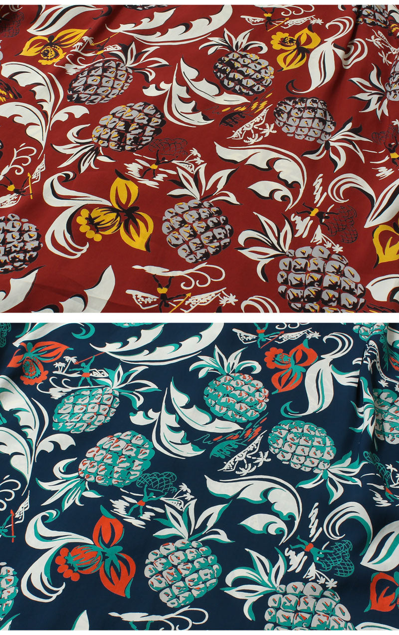 SUN SURF SS39022  RAYON HAWAIIAN SHIRT "ISLAND FEELING"